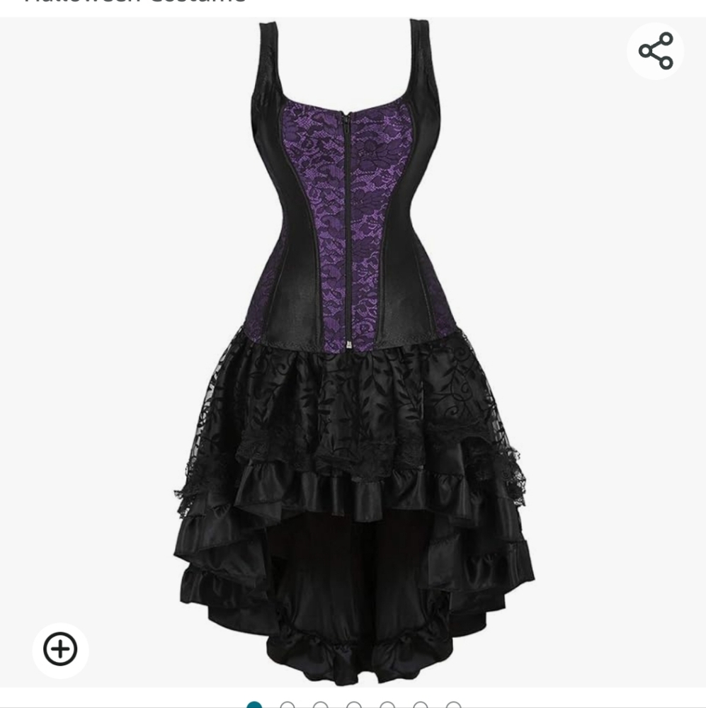 Saloon Girl Costume & Hairclip
